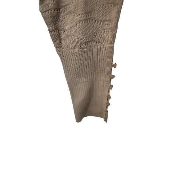 Melanie Lyne grey honeycomb knit dolman sleeve sweater size L NWT - Picture 4 of 5